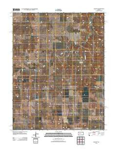 Osgood Kansas Historical topographic map, 1:24000 scale, 7.5 X 7.5 Minute, Year 2012
