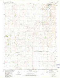 Osgood Kansas Historical topographic map, 1:24000 scale, 7.5 X 7.5 Minute, Year 1980