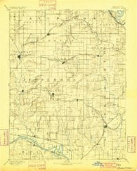Oskaloosa Kansas Historical topographic map, 1:125000 scale, 30 X 30 Minute, Year 1894