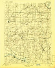 Oskaloosa Kansas Historical topographic map, 1:125000 scale, 30 X 30 Minute, Year 1894