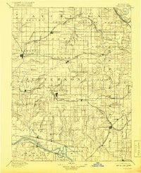 Oskaloosa Kansas Historical topographic map, 1:125000 scale, 30 X 30 Minute, Year 1894