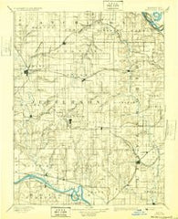 Oskaloosa Kansas Historical topographic map, 1:125000 scale, 30 X 30 Minute, Year 1894