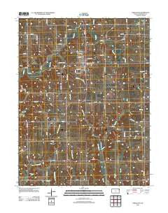 Oskaloosa Kansas Historical topographic map, 1:24000 scale, 7.5 X 7.5 Minute, Year 2012