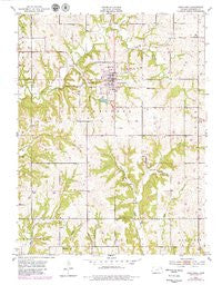 Oskaloosa Kansas Historical topographic map, 1:24000 scale, 7.5 X 7.5 Minute, Year 1951