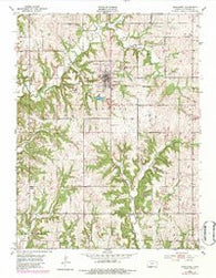 Oskaloosa Kansas Historical topographic map, 1:24000 scale, 7.5 X 7.5 Minute, Year 1951