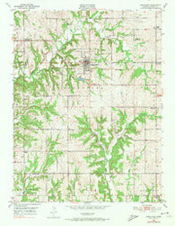 Oskaloosa Kansas Historical topographic map, 1:24000 scale, 7.5 X 7.5 Minute, Year 1951