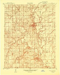 Oswego Kansas Historical topographic map, 1:48000 scale, 15 X 15 Minute, Year 1946