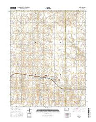 Otis Kansas Current topographic map, 1:24000 scale, 7.5 X 7.5 Minute, Year 2015
