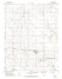 Otis Kansas Historical topographic map, 1:24000 scale, 7.5 X 7.5 Minute, Year 1965
