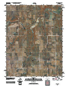 Otis NE Kansas Historical topographic map, 1:24000 scale, 7.5 X 7.5 Minute, Year 2009