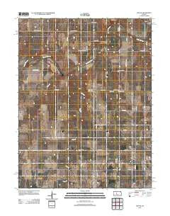 Otis NE Kansas Historical topographic map, 1:24000 scale, 7.5 X 7.5 Minute, Year 2012