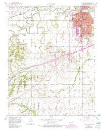 Ottawa South Kansas Historical topographic map, 1:24000 scale, 7.5 X 7.5 Minute, Year 1956