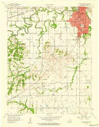Ottawa South Kansas Historical topographic map, 1:24000 scale, 7.5 X 7.5 Minute, Year 1956