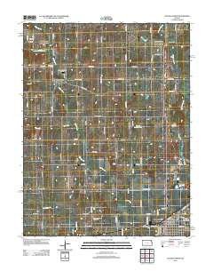 Ottawa North Kansas Historical topographic map, 1:24000 scale, 7.5 X 7.5 Minute, Year 2012