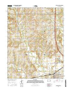 Ottawa North Kansas Current topographic map, 1:24000 scale, 7.5 X 7.5 Minute, Year 2015
