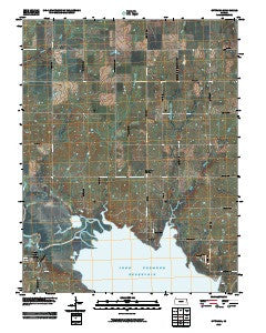 Ottumwa Kansas Historical topographic map, 1:24000 scale, 7.5 X 7.5 Minute, Year 2009