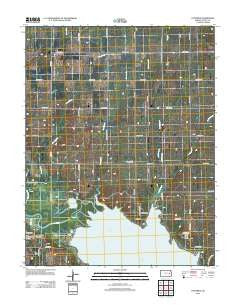 Ottumwa Kansas Historical topographic map, 1:24000 scale, 7.5 X 7.5 Minute, Year 2012