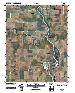 Oxford Kansas Historical topographic map, 1:24000 scale, 7.5 X 7.5 Minute, Year 2010