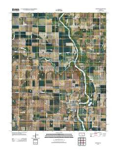 Oxford Kansas Historical topographic map, 1:24000 scale, 7.5 X 7.5 Minute, Year 2012