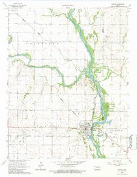 Oxford Kansas Historical topographic map, 1:24000 scale, 7.5 X 7.5 Minute, Year 1965
