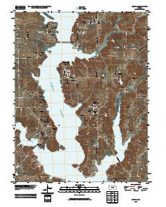 Ozawkie Kansas Historical topographic map, 1:24000 scale, 7.5 X 7.5 Minute, Year 2010
