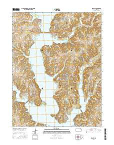 Ozawkie Kansas Current topographic map, 1:24000 scale, 7.5 X 7.5 Minute, Year 2015