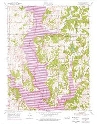 Ozawkie Kansas Historical topographic map, 1:24000 scale, 7.5 X 7.5 Minute, Year 1951