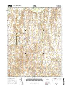 Palco Kansas Current topographic map, 1:24000 scale, 7.5 X 7.5 Minute, Year 2015