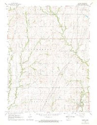 Palmer Kansas Historical topographic map, 1:24000 scale, 7.5 X 7.5 Minute, Year 1968