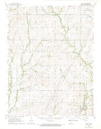 Palmer Kansas Historical topographic map, 1:24000 scale, 7.5 X 7.5 Minute, Year 1968
