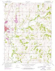 Paola East Kansas Historical topographic map, 1:24000 scale, 7.5 X 7.5 Minute, Year 1956
