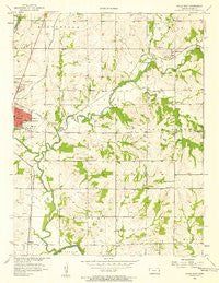 Paola East Kansas Historical topographic map, 1:24000 scale, 7.5 X 7.5 Minute, Year 1956