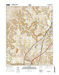 Paola West Kansas Current topographic map, 1:24000 scale, 7.5 X 7.5 Minute, Year 2015