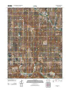 Paradise Kansas Historical topographic map, 1:24000 scale, 7.5 X 7.5 Minute, Year 2012