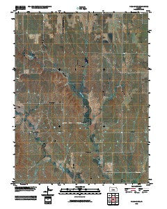 Paradise NW Kansas Historical topographic map, 1:24000 scale, 7.5 X 7.5 Minute, Year 2010