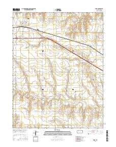 Park Kansas Current topographic map, 1:24000 scale, 7.5 X 7.5 Minute, Year 2015