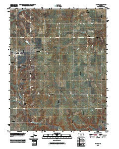 Parker Kansas Historical topographic map, 1:24000 scale, 7.5 X 7.5 Minute, Year 2009
