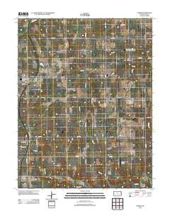Parker Kansas Historical topographic map, 1:24000 scale, 7.5 X 7.5 Minute, Year 2012