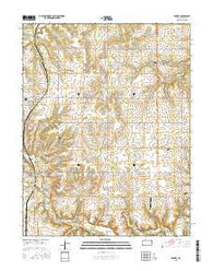 Parker Kansas Current topographic map, 1:24000 scale, 7.5 X 7.5 Minute, Year 2015