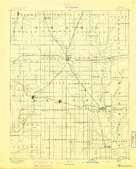 Parsons Kansas Historical topographic map, 1:125000 scale, 30 X 30 Minute, Year 1893