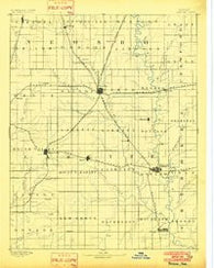 Parsons Kansas Historical topographic map, 1:125000 scale, 30 X 30 Minute, Year 1893