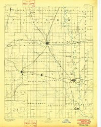 Parsons Kansas Historical topographic map, 1:125000 scale, 30 X 30 Minute, Year 1893
