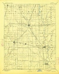 Parsons Kansas Historical topographic map, 1:125000 scale, 30 X 30 Minute, Year 1893
