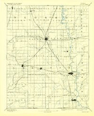 Parsons Kansas Historical topographic map, 1:125000 scale, 30 X 30 Minute, Year 1893