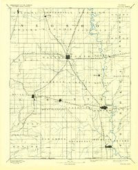 Parsons Kansas Historical topographic map, 1:125000 scale, 30 X 30 Minute, Year 1893