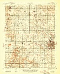 Parsons Kansas Historical topographic map, 1:62500 scale, 15 X 15 Minute, Year 1947