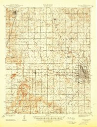 Parsons Kansas Historical topographic map, 1:62500 scale, 15 X 15 Minute, Year 1946