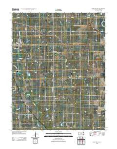 Parsons East Kansas Historical topographic map, 1:24000 scale, 7.5 X 7.5 Minute, Year 2012