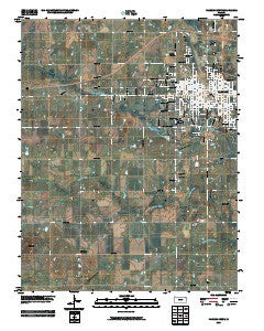 Parsons West Kansas Historical topographic map, 1:24000 scale, 7.5 X 7.5 Minute, Year 2009