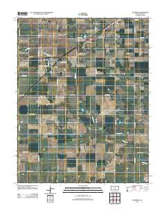Partridge Kansas Historical topographic map, 1:24000 scale, 7.5 X 7.5 Minute, Year 2012